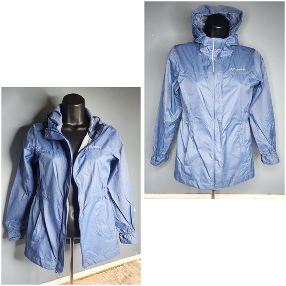 COLUMBIA NYLON HOODED JACKET -SIZE MEDIUM - Picture 2 of 9